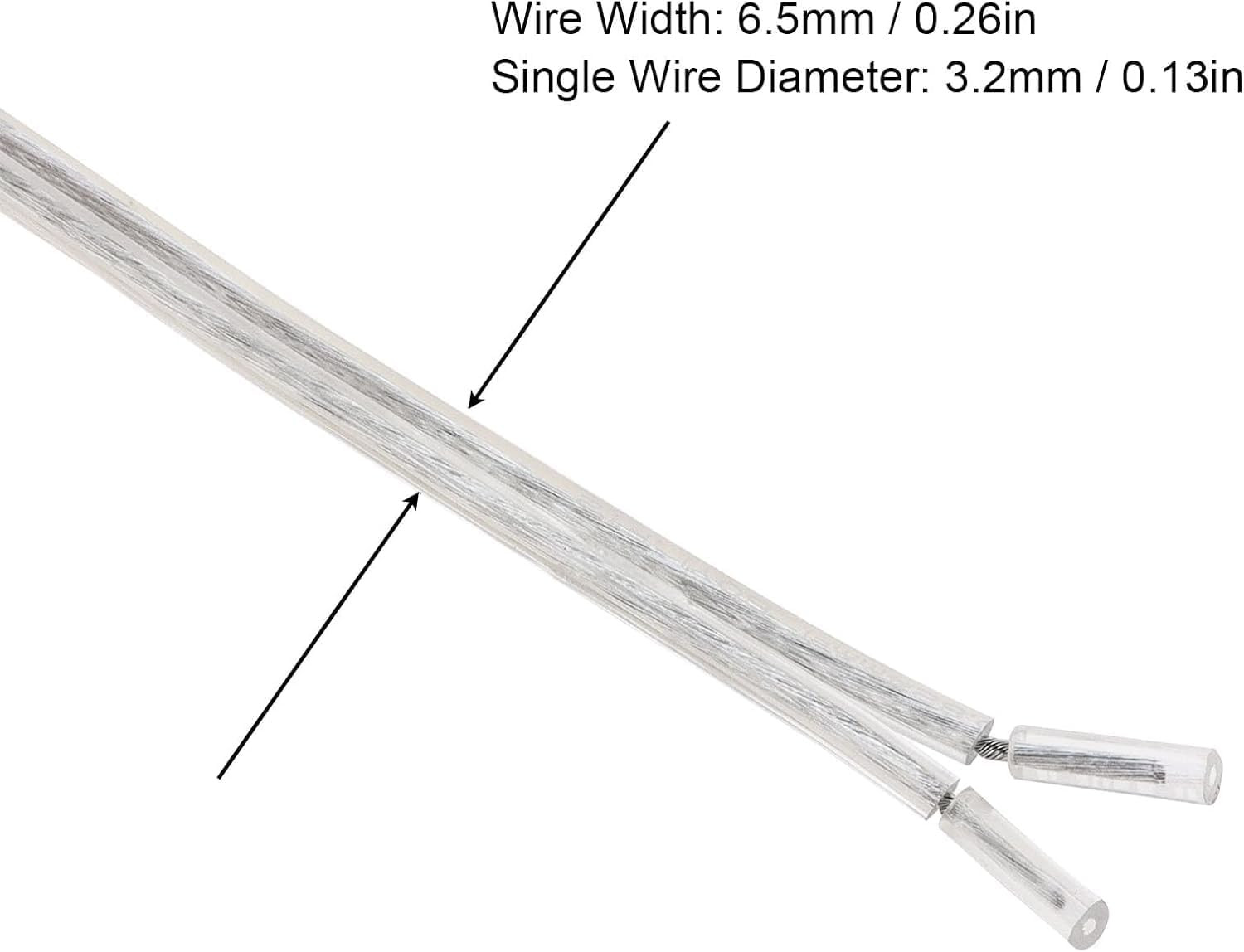 RTNLIT 16FT Lamp Cord with On/Off Button Switch and Polarized Plug, Stripped End