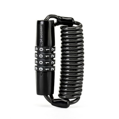 Wozinsky WBN-01R Kabelschloss 1,5 m 4-stellig wasserdicht Schwarz