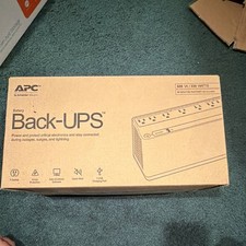 APC Back-UPS 600VA 330W BE600M1 7-Outlet UPS USB Charge Surge Alarm
