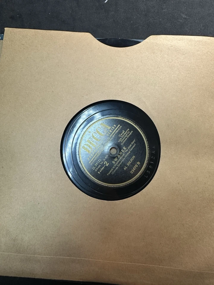 Al Jolson 78rpm Decca Records set If 4 #A-469 Al Jolson In Songs He Made Famous - Image 4 of 4