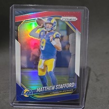 Panini 2025 Prizm Matthew Stafford Los Angeles Rams Football #21 Red White Blue