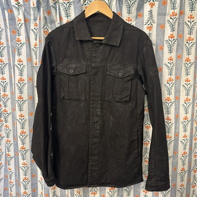 11 by Boris Bidjan Saberi Black Denim Snap Front Jacket Men's