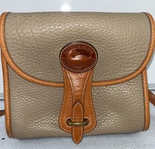 Vintage Tan Dooney & Bourke Leather Purse Crossbod
