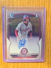 2023 Bowman Chrome - Prospect Autographs Yoander Rivero #CPA-YR (AU, RC)