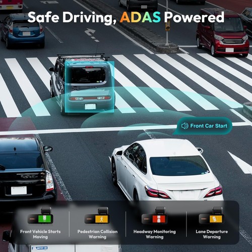 4K Dashcam vorne und hinten, 4K Auto Dashcam Front und 2K Rückkamera, Nachtsicht - Bild 3 von 7