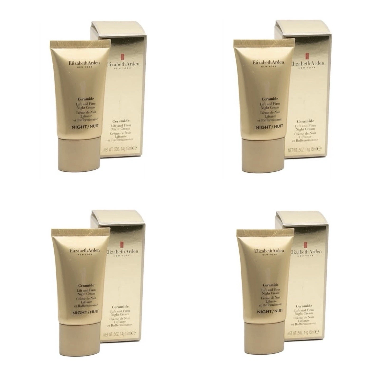 LOT OF 4 Elizabeth Arden Advanced Ceramide Lift and Firm Night Cream .5oz ea NIB