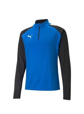 PUMA TeamTraining ZIP 1/4 TRAININGSOBERTEIL Gr. L NEU mit Etikett Schwarz Blau
