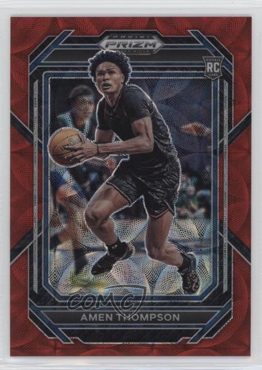 2023-24 Panini Prizm Draft Picks Choice Red Prizm 78/88 Amen Thompson #4 0v3r