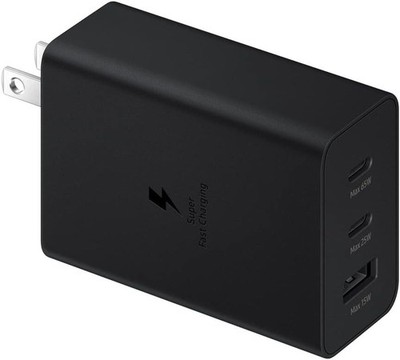 SAMSUNG 3-Port Super Fast Charging 1x USB-C 65W, 1x USB-C 25W, 1x USB-A 15W