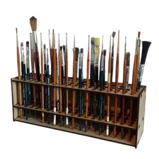 67 Holes Artists Art Paint Brush Holder Stand Holds Up Storage Organizer Rack