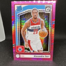 Panini 2024-25 Donruss Optic Alexandre Sarr #276 Wizards Pink Prizm