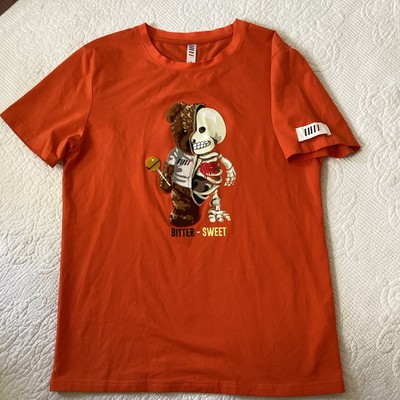 Loop Orange Bitter Sweet Bear T-shirt Sz S Short Sleeve