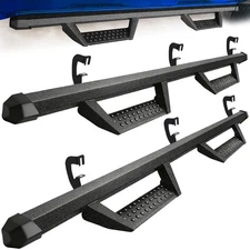 For 07-18 Chevy Silverado 1500 Double Cab 4" Drop Running Boards Step Board Hoop