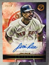🏆⚾️JIM RICE 2016 Topps Legacies of Baseball Loyalty Purple Auto SP /50 #HOF⚾️🏆