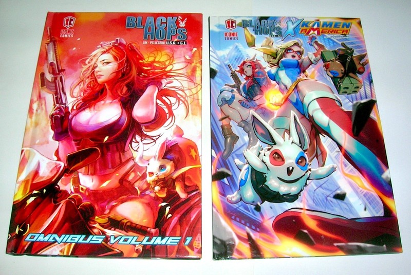 Black Hops Omnibus Vol 1  and Vol 4 Iconic Comics Hardcover lot of 2 books