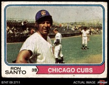 1974 Topps #270 Ron Santo Cubs HOF AUTHENTIC