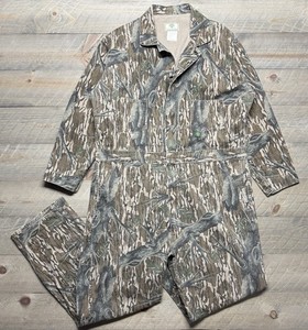 Vtg Mossy Oak Coveralls Mens XL Original Treestand Camo Unlined Made in USA