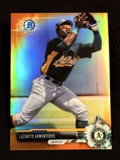 2017 Bowman Chrome ORANGE REFRACTOR Lazarito Armenteros 16/25