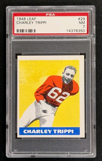 1948 Leaf #29 CHARLEY TRIPPI Rookie RC - PSA 7 -- HOF Cardinals