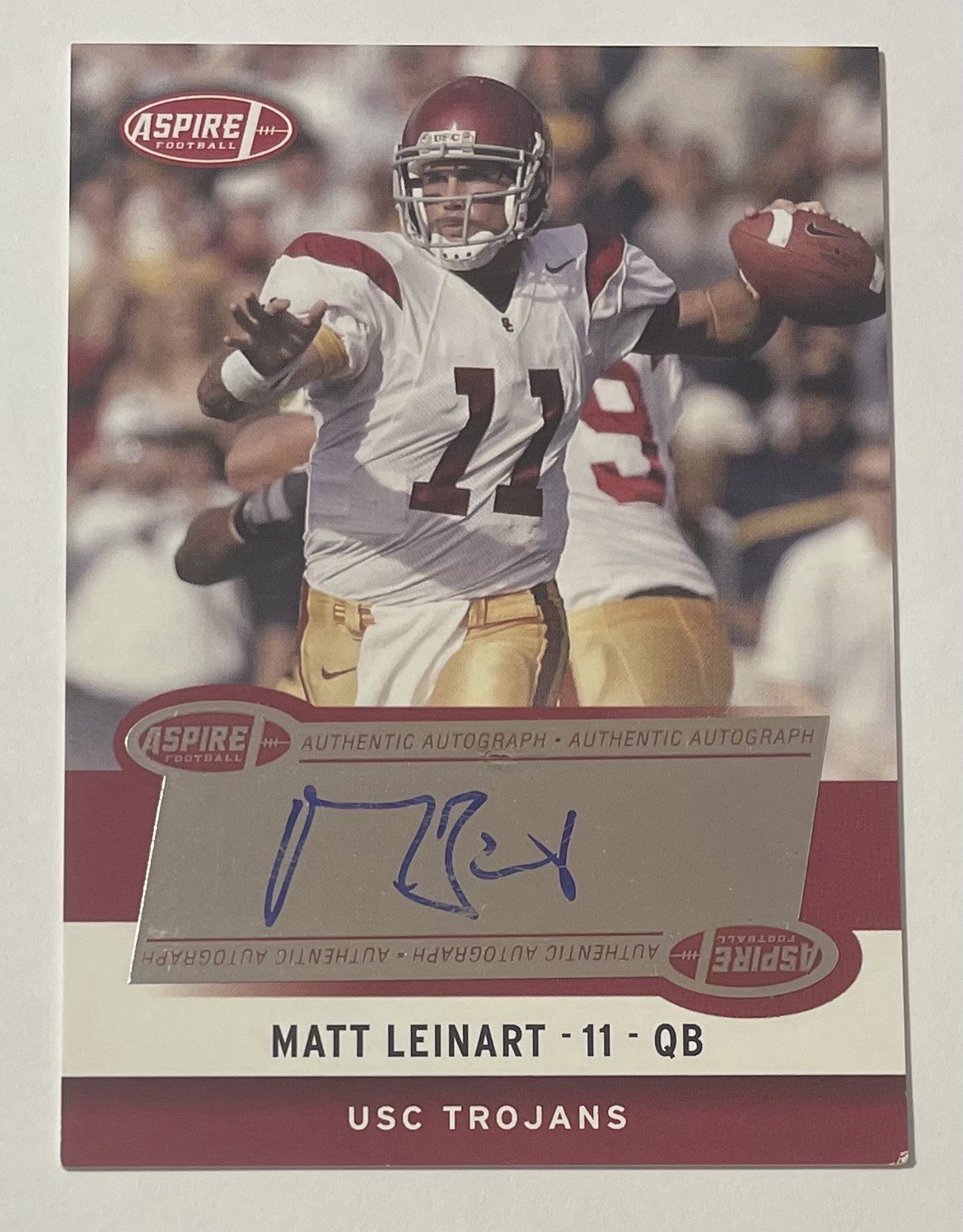2006 Sage Aspire Signatures Rookie Autograph #2-A Matt Leinart Rc Auto