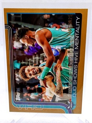 2025-26 Topps - #283 Gold Brandon Miller, LaMelo Ball /2025