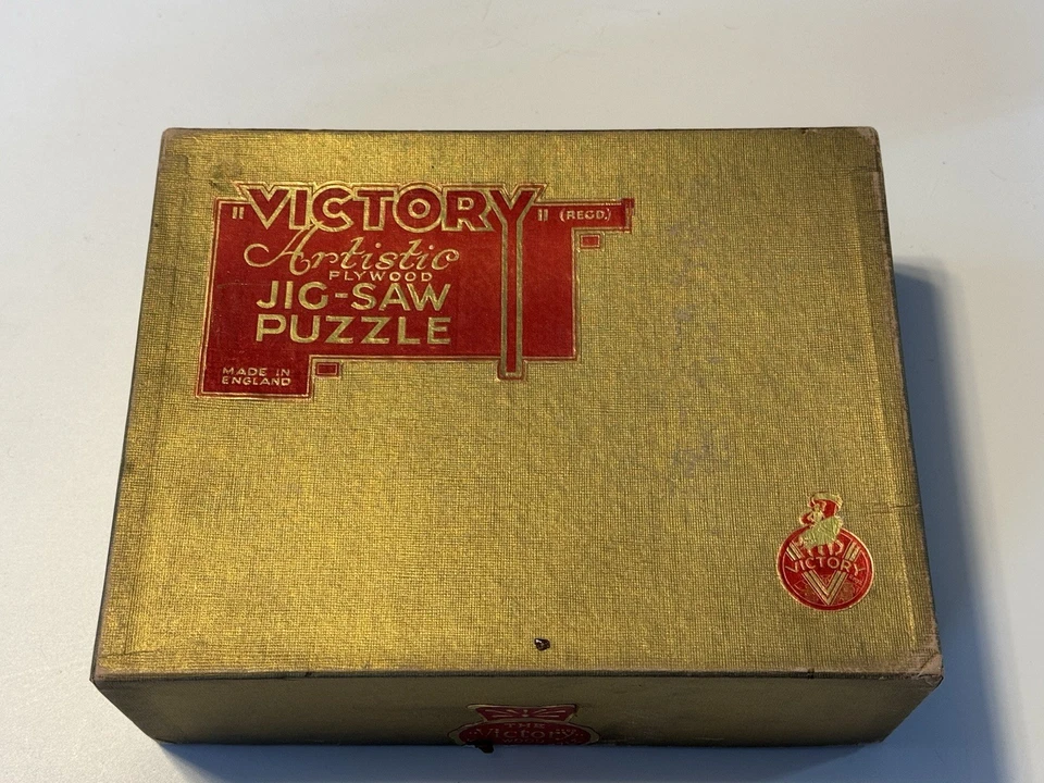 VICTORY ARTISTIC JIGSAW GOLD BOX WOOD PUZZLE CORNER SHOP RYE OUTDOOR STORE FALL - Image 3 of 4