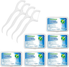 Dental Floss Picks High Toughness Professional Toothpicks Sticks 6-Pack 300pcs 