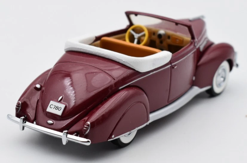 Matchbox MoY Yesteryear Y64 Lincoln Zephyr 1938 rouge. 1:43. Chine - Photo 2/4