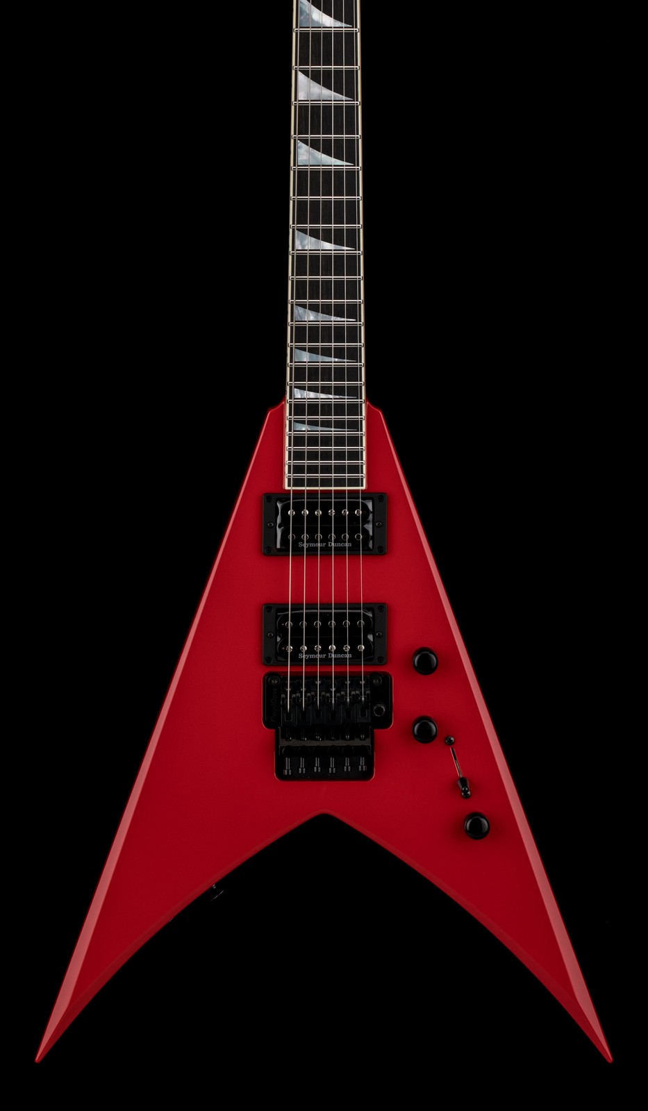 Jackson Custom Shop Korina King V 2H FR - Ferrari Red #11449 (Empire Music Spec)