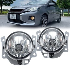 Front Bumper Fog Light Lamp Pair For Mitsubishi Mirage Attrage 2020-2022 2023 Front Bumper Fog Light Lamp Pair For Mitsubishi Mirage Attrage 2020-2022 2023