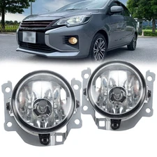 Front Bumper Fog Light Lamp Pair For Mitsubishi Mirage Attrage 2020-2022 2023