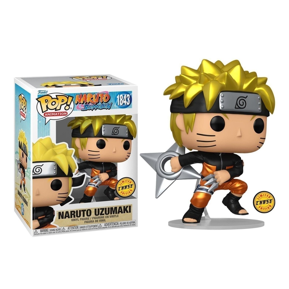 【NARUTO】 Funko Pop Naruto Shippuden: Naruto Uzumaki #1843 Chase Vinyl