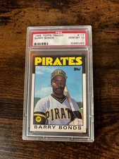 BARRY BONDS 1986 TOPPS TRADED #11T PIRATES RC PSA 10 🔥SHARP ROOKIE