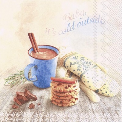 Papier Lunch Servietten Baby Its Cold Outside Weihnachten Einweg 3-lagig Servietten