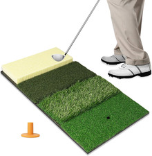 4-In-1 Golf Hitting Mat, Turf Golf Hitting Mat for Putting, Driving  Chipping,