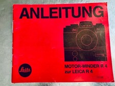 Oryg. Leica Motorwinder R3 instrukcja obsługi tekst: niemiecki - dobry stan
