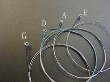 2  SETS (8 STRINGS) E. A. D. G. 1/2 SIZE VIOLIN STRINGS /NICE STEEL/US SELLER