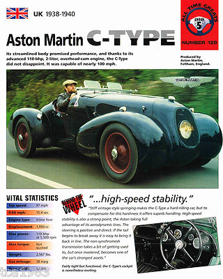 1938/1939/1940 ASTON MARTIN C-TYPE IMP Brochure | eBay