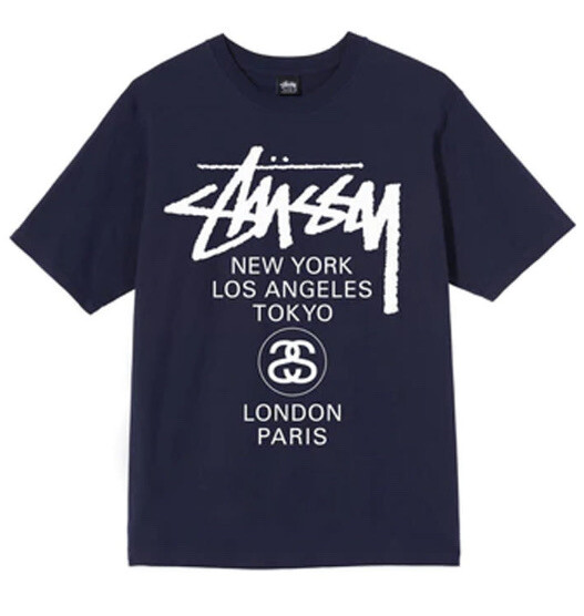 ☆ STUSSY WORLD TOUR TEE ☆ World Tour Tee – Black | Tees | Stüssy