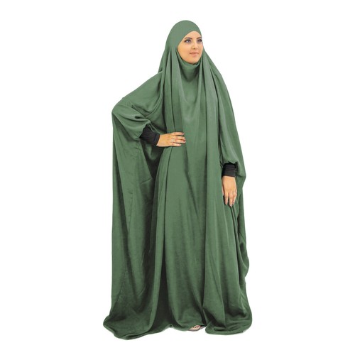 Muslim Women Prayer Caftan Khimar Burqa Dress Islamic Abaya Kaftan Robe Ramadan - Picture 39 of 54
