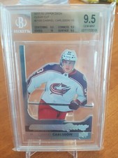 2017-18 UD S1 Hockey! Gabriel CARLSSON Young Guns ACETATE! BGS 9.5 TRUE GEM! 
