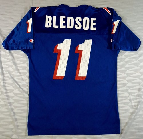 Vintage New England Patriots Drew Bledsoe #11 Football-NFL Champion Jersey Sz44 - Picture 8 of 11