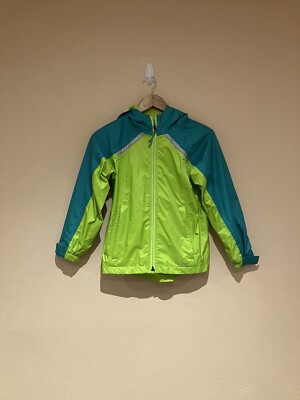 L.L Bean Kinder Unisex wasserabweisender Windbreaker mit Kapuze Alter 8 