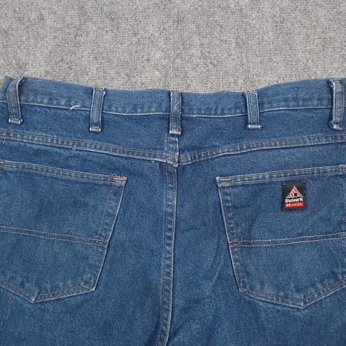 Bulwark FR Flame Resistant Jeans Mens 38x34 Blue Denim CAT2 2112 Workwear - Picture 13 of 19