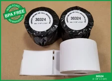 12 Roll DYMO® compatible Diskette Labels, 2 3/4 x 2 1/8, 400 Labels/Roll 30324