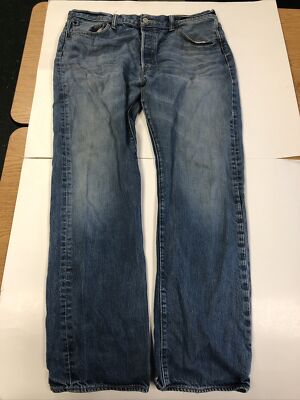 Levi's 501XX ストレートデニム 36x32 Levis 501 XX Jeans Mens 36x32 Blue Denim Straight Leg Classic Fit