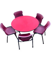 Kids Study Folding Desk Classroom Table stacking chairs Children Home preschool