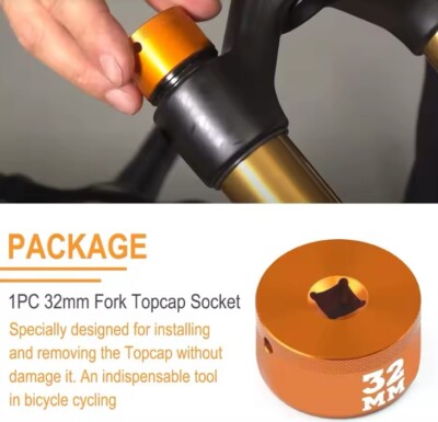   Fox Fork Top Socket 32mm V2 3/8 Drive UK Stock Tool Front Suspension Cap
