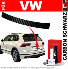 Ladekantenschutz Folie für VW Tiguan (II) Allspace 2016-2023 Carbon Schwarz