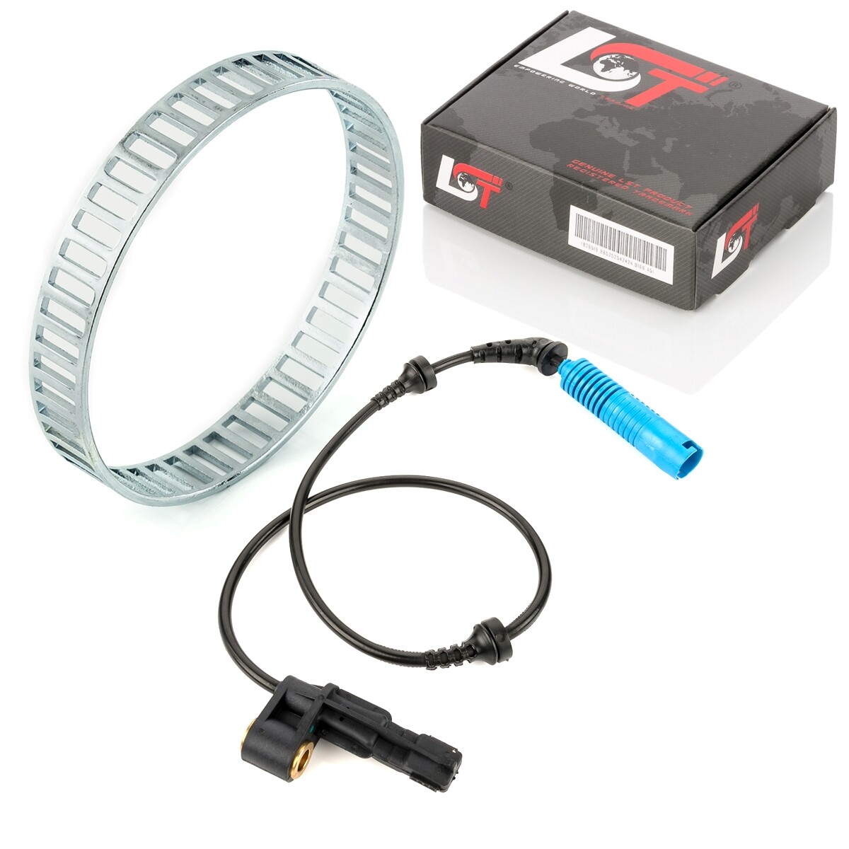 Abs Sensor and Abs Ring Set Front Right Axle 48 Holes for BMW E46 Z4 E85